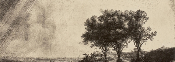 Rembrandt&#039;s &#039;Three Trees.&#039;