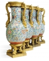 A set of four 18th-century Chinese porcelain vases sold in Christie&#039;s International&#039;s ``Exceptional&#039;&#039; sale of antique artworks in London on July 7. They were bought by U.S. casino owner Steve Wynn for 8 million pounds ($12.8 million) to decorate his new resort in Macau. The 4-foot-high vases, painted with Buddhist and Taoist emblems and embellished with 19th-century gilded metal mounts, had formerly been in the collection of the Scottish aristocrats, the Dukes of Buccleuch.