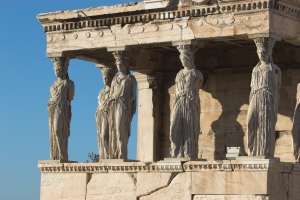 The Acropolis&#039; Caryatid Statues.