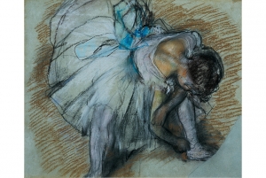Edgar Degas&#039; &#039;Dancer Adjusting Her Shoes,&#039; 1885.