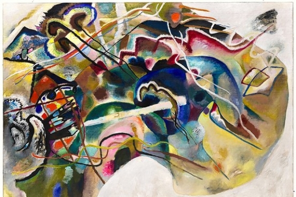 &#039;Painting With White Border&#039; (1913) by Wassily Kandinsky