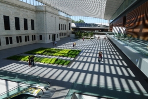 The Cleveland Museum of Art&#039;s new atrium.