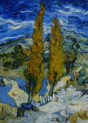 Vincent van Gogh&#039;s &#039;The Poplars at Saint-Remy.&#039;