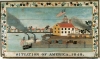 'Situation of America,' 1848, artist unidentified, New York, oil on wood panel, collection American Folk Art Museum, promised gift of Ralph Esmerian.