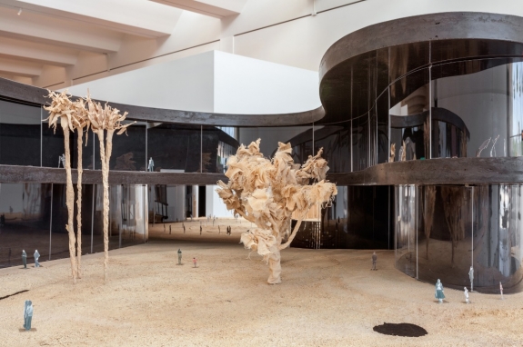     A model of Peter Zumthor&#039;s design for the Los Angeles County Museum of Art.