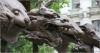 Circle of Animals/Zodiac Heads, by the Chinese artist Ai Weiwei, at the Pulitzer Fountain outside the Plaza Hotel in Manhattan, features 12 animal heads in cast bronze.