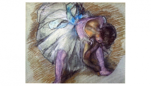 Edgar Degas&#039; &#039;Ballerina Adjusting Her Slipper.&#039; 