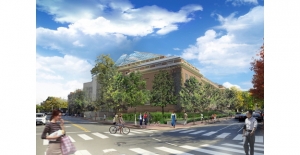 A rendering of the Harvard Art Museums&#039; new facility in Cambridge, MA.