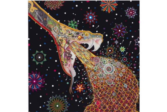 Fred Tomaselli, &quot;Penetrators,&quot; 2012.