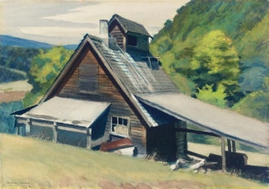 Edward Hopper&#039;s &#039;Vermont Sugar House,&#039; 1938.