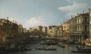 Canaletto&#039;s &#039;The Grand Canal and the Rialto Bridge, Venice.&#039;