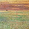 Childe Hassam (1859–1935) Sunset at Sea, 1911. Oil on canvas, 34-3/4 x 34-1/2 inches. Private collection; Image courtesy of Brock & Co., Concord, Mass. Photography by Clements/Howcroft.