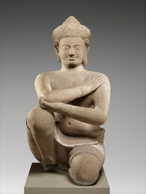 One of the &#039;Kneeling Attendants&#039; that the Met is returning to Cambodia.