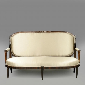 Paul Follot sofa, c. 1920. 