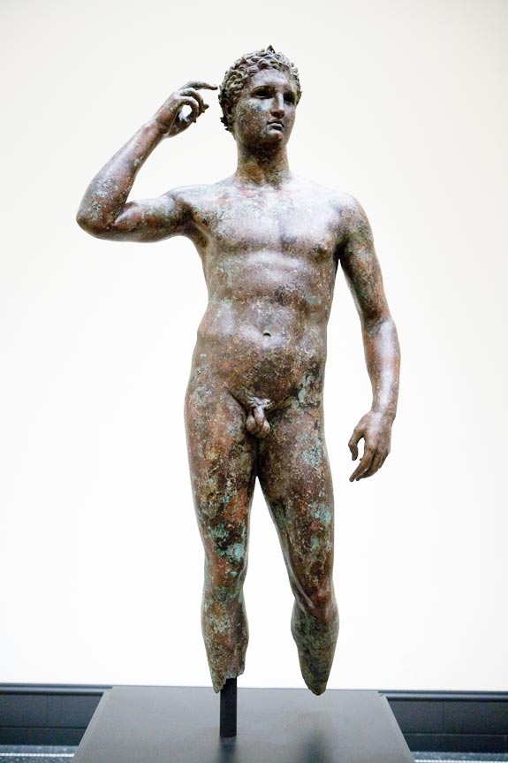 'Victorious Youth' at the Getty Villa Museum in Malibu, Calif.