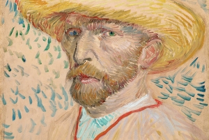 Vincent van Gogh, Self-Portrait with Straw Hat, 1887, Oil on canvas, 16 1/8 x 13 inches (41 x 33 cm); Van Gogh Museum Amsterdam (Vincent van Gogh Foundation); F: 469, JH: 1310.
