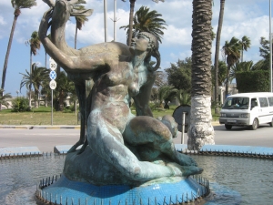 The historic sculpture in Libya.