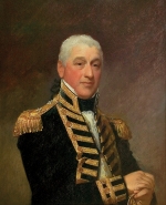 Gilbert Stuart (1755–1828) Admiral Sir Isaac Coffin (1759–1839), circa 1810, Oil on scored panel, 33 x 26-1/2 inches, Gift in memory of Tucker Gosnell, with a partial gift of Catherine C. Lastavica, M.D. (2005.4.1)