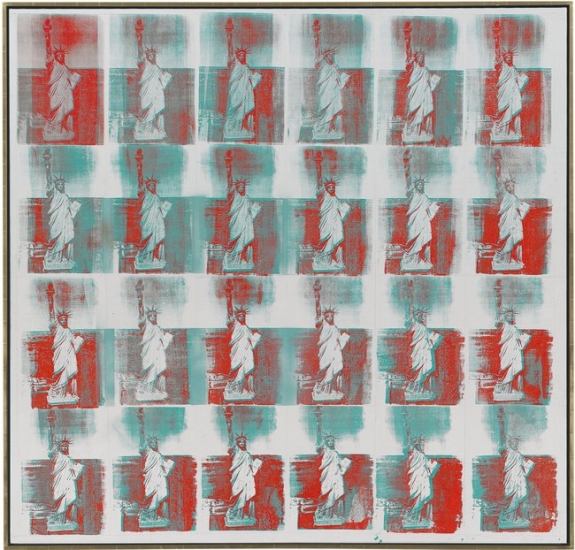 Andy Warhol&#039;s &#039;Statue of Liberty,&#039; 1962, brought $43.7 million a auction in 2012.