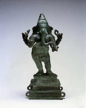 The nearly 1,000-year-old bronze sculpture of the Hindu god Ganesha.