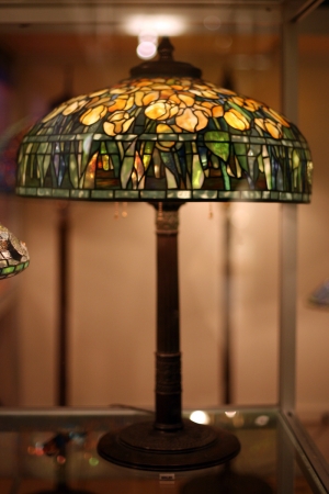 A Tiffany Studios lamp, circa 1906.