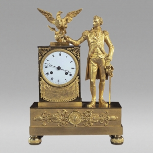Clock with Full-Length Figure of George Washington, c. 1815-17. 