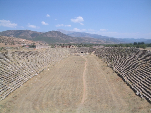 An ancient Roman hippodrome.