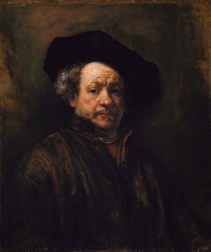 A self-portrait by Rembrandt, 1660.