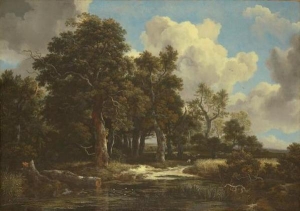 Jacob van Ruisdael&#039;s &#039;Edge of a Forest with a Grainfield,&#039; circa 1656.
