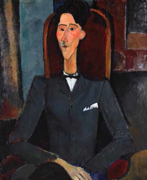 Amedeo Modigliani, Jean Cocteau, 1916. Oil on canvas. The Henry and Rose Pearlman Foundation, on long-term loan to the Princeton University Art Museum. Photo Bruce M. White (L.1988.62.18).