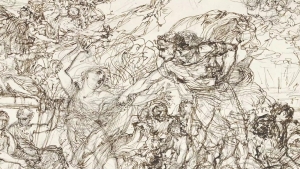 Pietro Fancelli&#039;s &#039;Study for Orpheus and Eurydice&#039; (recto); &#039;A Bacchanal Procession&#039; (verso) (detail), circa 1800-10. 