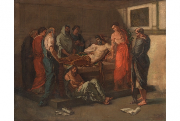 Eugene Delacroix&#039;s &#039;The Last Words of the Emperor Marcus Aurelius,&#039; n.d. 