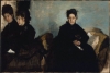 Edgar Degas' 'Duchessa di Montejasi with Her Daughters, Elena and Camilla,' circa 1876.