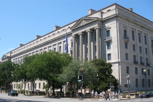The United States Department of Justice headquarters.