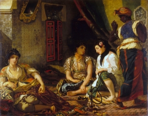 Picasso&#039;s &#039;Les Demmes d&#039;Alger&#039; is based on Eugene Delacroix&#039;s &#039;Women of Algiers in their Apartment,&#039; 1834 (pictured).