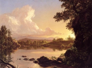 Frederic Church&#039;s &#039;Catskill Creek,&#039; 1847.