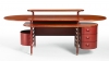 A rare Frank Lloyd Wright-designed desk from the S.C. Johnson & Son Administration Building.