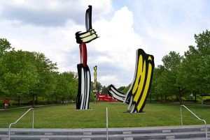 Rendering of Roy Lichtenstein’s &#039;Five Brushstrokes&#039; at the Indianapolis Museum of Art.