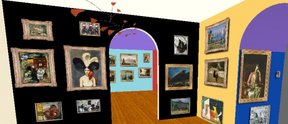 A glimpse of the Phillips Collection&#039;s uCurate app.