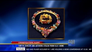 One of the necklaces taken during the robbery in San Diego.