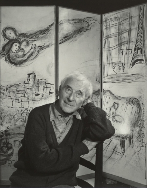 Sarnoff&#039;s collection includes works by Pablo Picasso, Pierre-Auguste Renoir, and Marc Chagall (pictured).