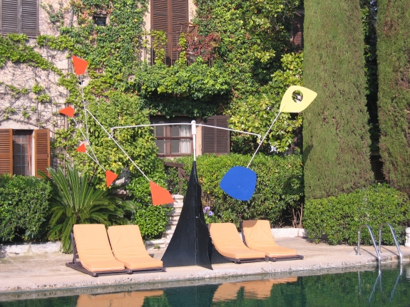 Alexander Calder mobile at La Colombe d’Or.  