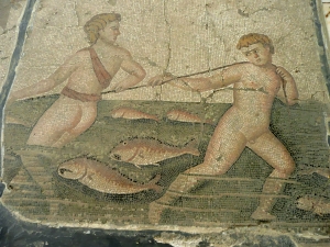 A mosaic from the Hatay Archaeology Museum.