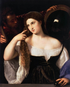 Titian&#039;s &#039;Woman with a Mirror.&#039;