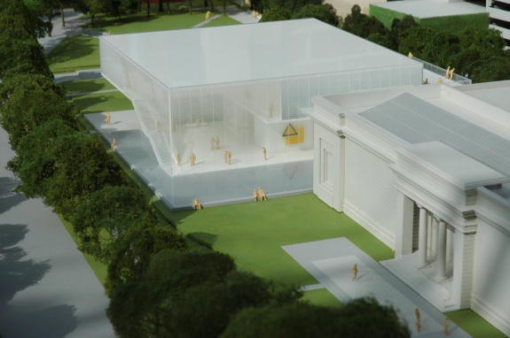 A rendering of the new Speed Art Museum.