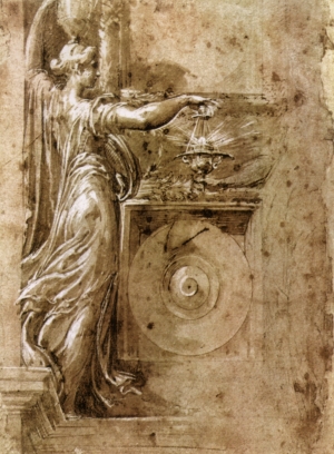 A drawing by Parmigianino.
