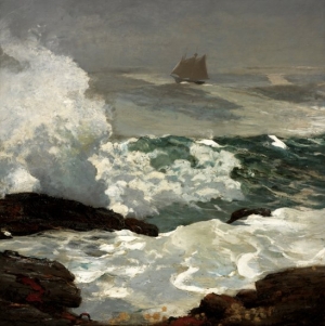&quot;One a Lee Shore&quot; was painted by Winslow Homer at his Maine studio.