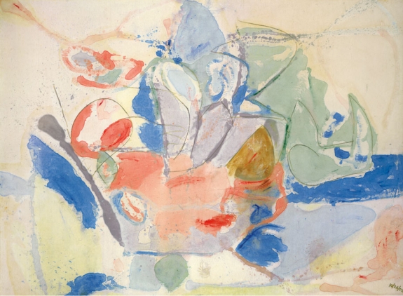 Helen Frankenthaler&#039;s &#039;Mountains and Sea,&#039; 1952. 