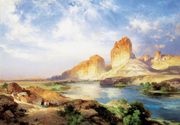 Thomas Moran&#039;s &#039;Green River, Wyoming,&#039; 1907.