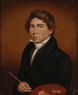 Self-Portrait of William Matthew Prior from 1825. Oil on canvas, 31-1/8 x 26-15/16 inches.
